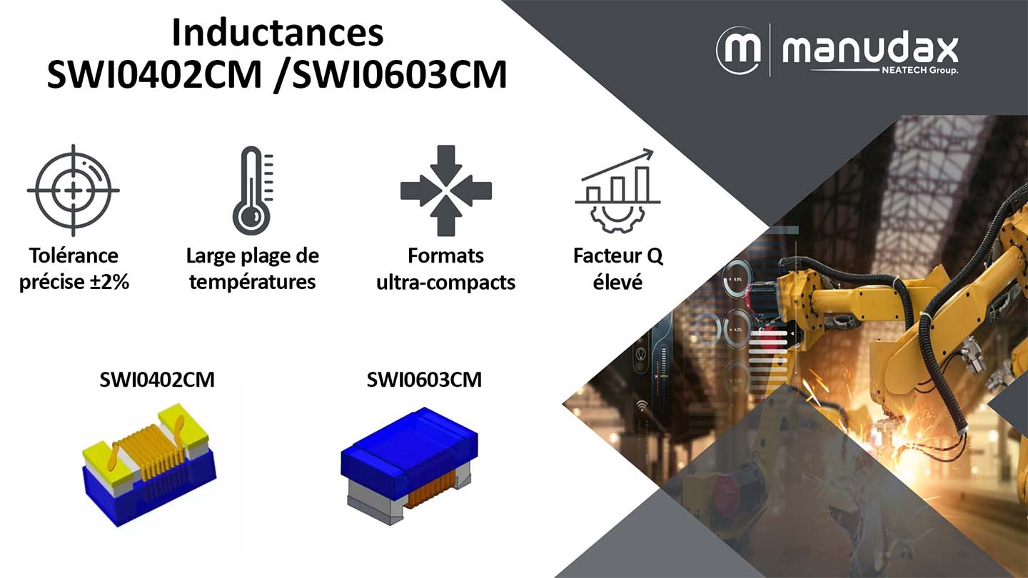 Découvrez les inductances céramiques RF SWI0402CM et SWI0603CM de chez ABC