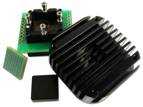 sockets à bande passante 30 GHz pour BGA266 au pas de 0,65 mm Embase