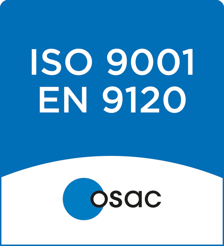 Badge ISO9001 et EN9120